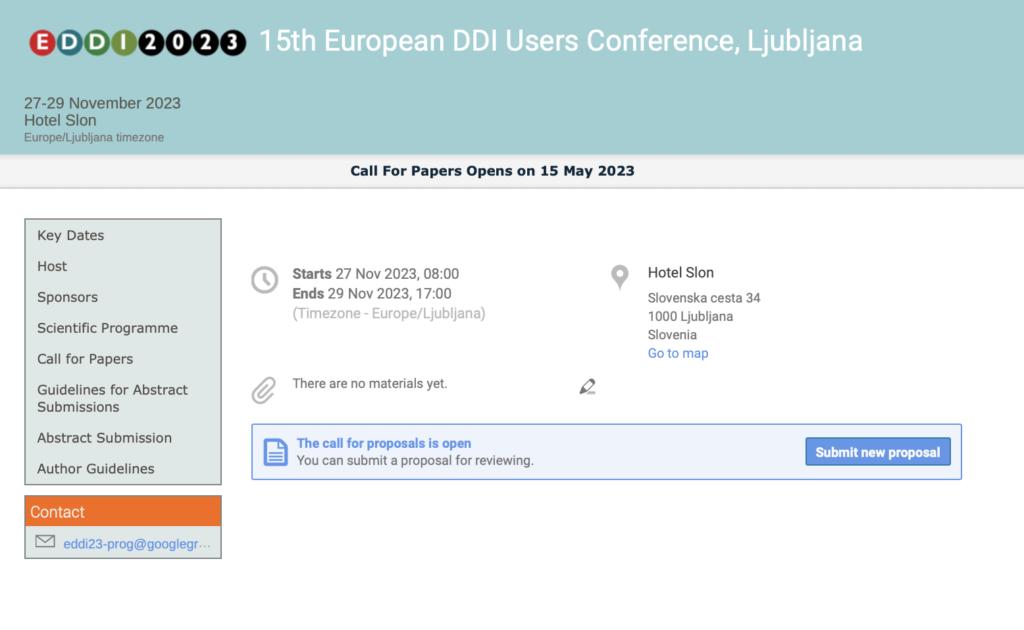 EDDI 2023 Conference Website